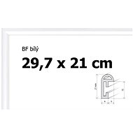 Plastic frame 29,7x21cm A4 - white - Frame