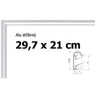 Aluminium frame 29,7x21cm A4 - silver - Frame