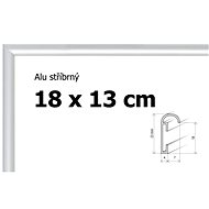 Aluminium frame 18x13cm - silver - Frame