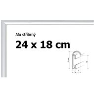Aluminium frame 24x18cm - silver - Frame
