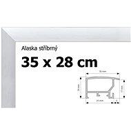 Alaska aluminium frame 35x28cm - silver - Frame