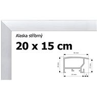 Alaska aluminium frame 20x15cm - silver - Frame