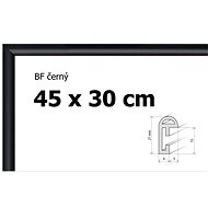 Plastic frame 45x30cm - black - Frame