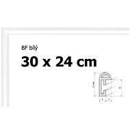 Plastic frame 30x24cm - white - Frame