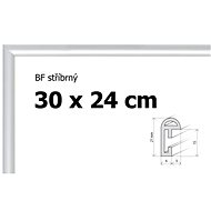 Plastic frame 30x24cm - silver - Frame