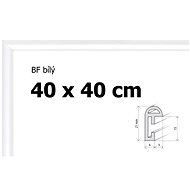 Plastic frame 40x40cm - white - Frame