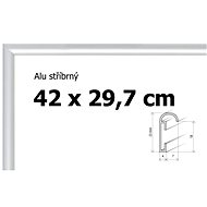 Aluminium puzzle frame 42x29,7cm A3 - silver - Frame