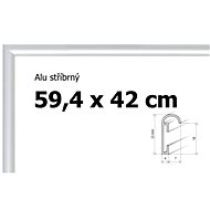Aluminium puzzle frame 59,4x42cm A2 - silver - Frame