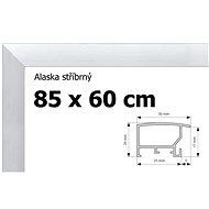 Alaska aluminium puzzle frame 85x60 cm - silver - Frame