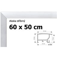 Alaska aluminium puzzle frame 60x50cm - silver - Frame