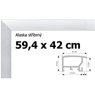 Alaska aluminium puzzle frame 59,4x42cm - silver - Frame