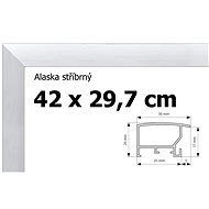 Alaska aluminium puzzle frame 42x29,7cm A3 - silver - Frame
