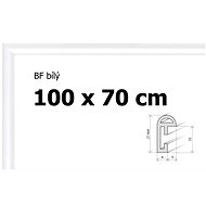 Plastic puzzle frame 100x70cm - white - Frame