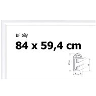 Plastic puzzle frame 84x59,4cm - white - Frame