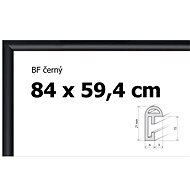 Plastic puzzle frame 84x59,4cm - black - Frame