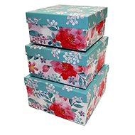 Sada dárkových krabiček, 3 velikosti (S+M+L) dekor Floral - Dárková krabička