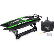 Boat Capter Speedboot fekete/zöld LiPo 7,4 V 2,4 GHz - Távirányítós hajó