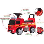 Jamara Push-Car Mercedes-Benz Antos Fire Truck - Odrážadlo