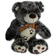 Bear with Bow, Black - 28cm - Soft Toy