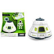 Spaceship 18cm with Figure, Light - 18x20,5x13cm - Figure Accessories
