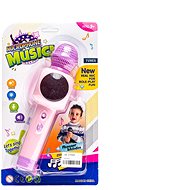 Battery operated microphone, light, sound, 17x29x7cm, B/C - Children’s Microphone