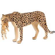 Mojo - Cheetah female with cub - Figure