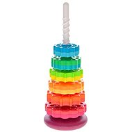 Pyramid Rainbow 41cm 6 Rings 12m+ in Box - Sort and Stack Tower