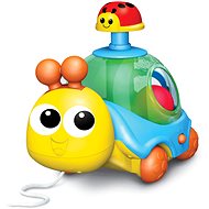 Battery operated Snail shooting balloons with sound 12m+ in box - Push and Pull Toy