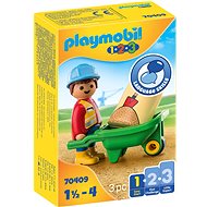 Playmobil 70409 Construction Worker with Wheel - Playmobil
