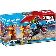 Playmobil 70553 Stunt Show Motorbike with Fire Wall - Building Set
