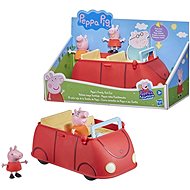 Prasátko Peppa Rodinné červené auto - Set figurek a příslušenství