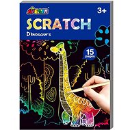 Avenir Scratching Activity Book Mini - Dinosaur - Scratch Pictures