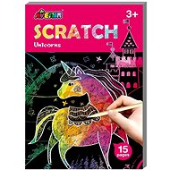 Avenir Scratching Activity Book Mini - Unicorn - Scratch Pictures