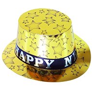 Hat - Top Hat Gold Happy New Year - New Year's Eve - Costume Accessory