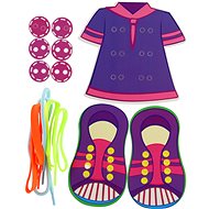Teddies Tying Shoelaces Creative Set - Lacing Playset