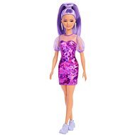 Barbie Modelka – Žiarivo Fialové Šaty - Bábika