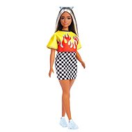 Barbie Model - Fire Shirt And Plaid Skirt - Doll
