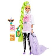 Barbie Extra - Neonzöld haj - Játékbaba