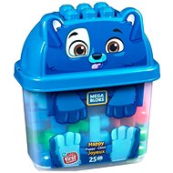 Mega Bloks Bucket With Blocks - Doggie (25) - Kids’ Building Blocks