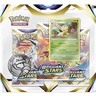 Pokémon TCG: SWSH09 Brilliant Stars – 3 Blister Booster - Kartová hra