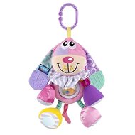 Playgro Hanging dog with bites pink - Pushchair Toy