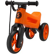 Teddies Odrážadlo FUNNY WHEELS Rider SuperSport oranž. 2 v 1 + popruh - Odrážadlo