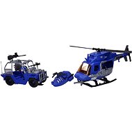 Police set with figures helicopter 33 cm - Helicopter