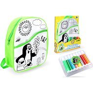 Backpack Little Mole Green 30cm + 8 Markers - Backpack