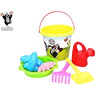 Little Mole Sand Set, Large 3,5L Yellow - Sand Tool Kit