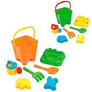 Addo Sandspielzeug - Spielzeugset im Eimer - 6-teilig - Sandspielzeug-Set