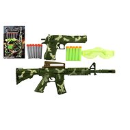 Teddies Pistol 2pcs + foam bullets 11pcs + glasses - Toy Gun