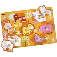 Teddies Puzzle Board Contour Farm - Jigsaw Puzzle