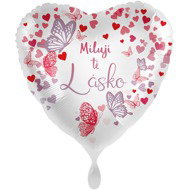 SMART BALLOONS Foil balloon - I love you love! - heart - 43cm - Balloons