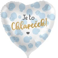 SMART BALLOONS Foil balloon - it's a boy - heart - 43cm - Balloons
